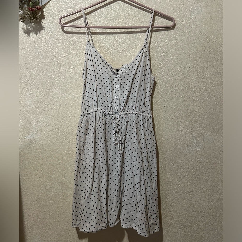 polka dot mini dress